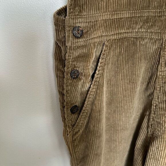 EL Huarache Cottons Vintage Handmade Women’s Tan Brown Corduroy Overall Jacket S - Picture 14 of 16